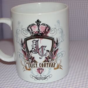 Juicy Couture Pink and White Accent Mug